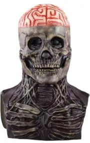 Full Head Skull Mask with Movable Jaw, Halloween Scary Mask, Head Realistic Late