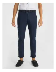 [yd.] Danny Super Stretch Slim Chinos in Petrol
