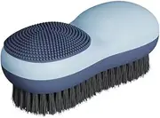 [LUTDK] Double Sided Laundry Brush Shoe Brush Multifunction Cleaning Brush Scrub Brush for Stains, Household Cleaning Clothes Shoes Scrubbing, Cleaning Brushes Bathroom Ergonomics Grip Easy Hold (Blue)