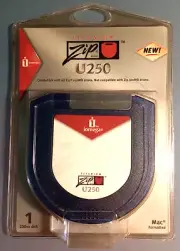 Titanium Iomega U250 Zip Disk w Case Mac Formatted SuperFloppy Self Cleaning NEW