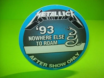 Metallica Backstage Pass Original 1993 Hard Rock Metal Music Gift After Show