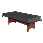 Pool Table Cover PVC Waterproof Dustproof for 7/8 Ft Billiard/Pool 8FT Black