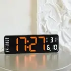 Temperature Remote Control Clock Wall-mounted Electronic Clocks for Office Use