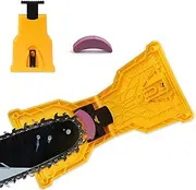 Chainsaw Sharpener,SDMS Portable Chain Saw Blade Teeth Sharpener Fast-Sharpening Stone Grinder Tools Suitable for 14/16/18/20 Inch One/Two Holes Chain Saw Bar