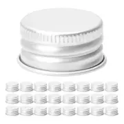 50 Pcs Transparent Bottle Aluminum Cap Baby Caps for Bottles Spice Jar Lids