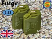 Jerry Can 20L x 2 1:32 Scale 1 Gauge Model Miniature Diorama Scenery