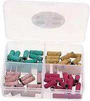 60pcs Sanding Ring Bands: Nails Drill Sanding Bands Replacement with Mandrel Bit for Gel Nails Removing Manicure Tools Home Salon