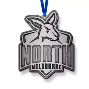 North Melbourne Kangaroos AFL Metal Ornament Christmas Tree Decoration