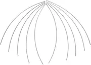Parliky Guitar Fret Wires 10 Pack 200mm Length for Acoustic Folk Electric Guitars Easy to Shape