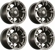 GTW Vandal 12 Inch Satin Bronze Aluminum Golf Cart Wheel | 3:4 Offset | Set of 4