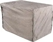 EVTSCAN Dog Cage Protection Cover Waterproof Dustproof Oxford Cloth Pet Kennel Cover with Storage Bag(S-61.6 * 43.7 * 48cm-Brown)