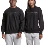 NEW Champion Reverse Weave Crewneck Sweatshirt Spellout Mens Medium Black NWT
