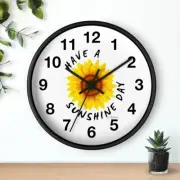Wall Clock Have A Sunshine Day By Aivlys Designs