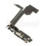 OEM Charging Port Charger Dock Mic Flex Cable For iPhone 15 Pro Max Black