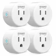4PK Gosund Wifi Smart Plug Outlet Alexa Google Home with APP Voice Control Timer