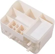 GANAZONO Makeup Organizer with Drawers Elegant Skincare Storage Box for Vanity Desk and Bathroom Stylish Compartmentalized Design for Efficient Cosmetics Organization