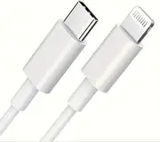 USB Type-C to Lightning Cable, MFI Certified, 2m/6.6ft, White, Compatible with iPhone 14/13/12/11/11 Pro/11 Max/X/Xs/Xr/Xs Max/8/7 and iPad