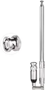 8 Section Telescopic Ham CB Radio Antenna For Uniden Cobra Icom Radio Scanner