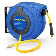 Air Hose Reel Retractable 3/8" Inch x 50' Foot Hybrid Polymer Hose Max 300PSI...