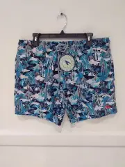NWT Ted Baker London KARNER Mountain Print Swim Trunks Blue Size 2XL $120 JK254
