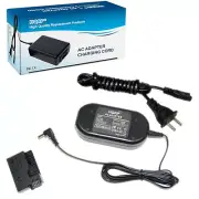 HQRP AC Adapter + DC Coupler for Canon EOS 550D 600D, Kiss X4 X5, Rebel T4i T5i