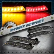 Clear Lens For 2007-2015 Mini Cooper Amber/Red LED Front+Rear Side Marker Lights (for: Mini)