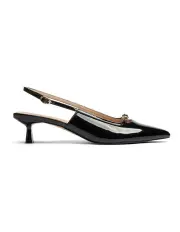 [REVIEW] Audrey Sling Back Heels in Black Patent