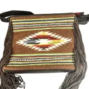 ARIAT Concealed Carry Purse/Messenger Bag Aztec/Hobo NWT