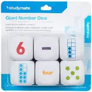 Studymate Giant Number Dice 6 Pack