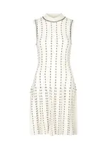 Jonathan Simkhai Cosette Intarsia Stretch-knit Mini Dress - Ivory - L (UK14 / L) L (UK14 / L)