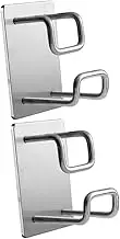 Zerodeko Pcs Space-Saving Basin Hanging Hooks No Punching Storage for Washbasin Kitchen Utensils