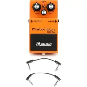 Boss DS-1W Waza Craft Distortion Pedal with EBS Patch Cables