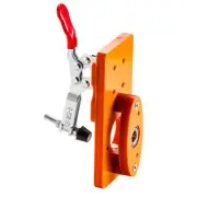 Door Hinge Jig Hole Drill Guide with Fixing Clip 7x15cm Woodworking DIY Tool