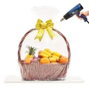 LazyMe 32x40 inch, Easter Basket Cellophane Shrink Bags, Shrink Wrap Bags Lar...