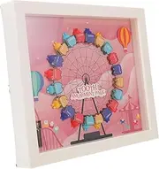CRILSTYLEO Keepsake Tooth Organizer Box Adorable Ferris Wheel Design for Lost Teeth Durable Storage Case and Nursery