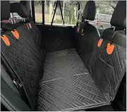 ADCCH Car Dog Seat Cover for Back Seat Waterproof Auto Rear Pet Seat Protector Mat Nonslip Universal Safety Carrier for Outing Dogs