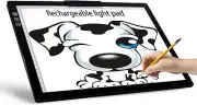 Wireless Rechargeable A4 LED Light Board Pad w/Built-in Riser Tracing Drawing 6