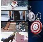 Aluminum Metal AirTag Holder with Keychain for Apple Air tags Waterproof