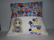 Alice in Wonderland, So Many Books, Reading Pillow with book pocket.