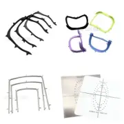 Dental Rubber Dam Sheet Frame Bracket Plastic Foldable S.S. Frame Template Punch