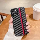 For iPhone 16 15 14 13 12 Pro Max 11 XR Plus Carbon Fiber ShockProof Case Cover