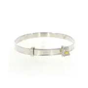 Sterling Silver Teddy Bear Childrens Bangle