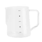 Coffee Milk Frothing Pitcher Glass Measuring Cups Mixing Glass Mug with Handl...