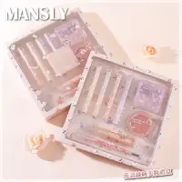 在飛比找蝦皮購物優惠-MANSLY 曼詩麗 花語絲絨美妝禮盒 眉筆 腮紅 唇膏 口