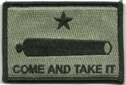 VELCRO® BRAND Fastener Morale HOOK PATCH Gonzalez Come Take It FOLIAGE 3x2"