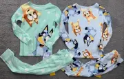 Toddler Size 4T Snug Fit Bluey Cotton Pajama Set 4pc
