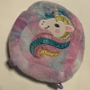 Sparkle My Universe Fuzzy Unicorn Kids Backpack New Danbar Global Faux Fur
