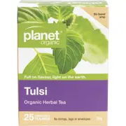 Planet Organic Tulsi Herbal Tea Bags 25 Pack