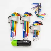 NDI 36Pc Metric Hex & Torx Key Set | Long + Short Arm Wrenches | Tamper-Proof