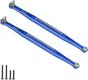 LKHNO 2pcs Toe Links 202.5mm Link Rod Linkage 7897 Fit for Traxxas 1/5 X-Maxx WideMaxx 8S 1/6 XRT 8S RC Car Upgrade Parts(Blue)